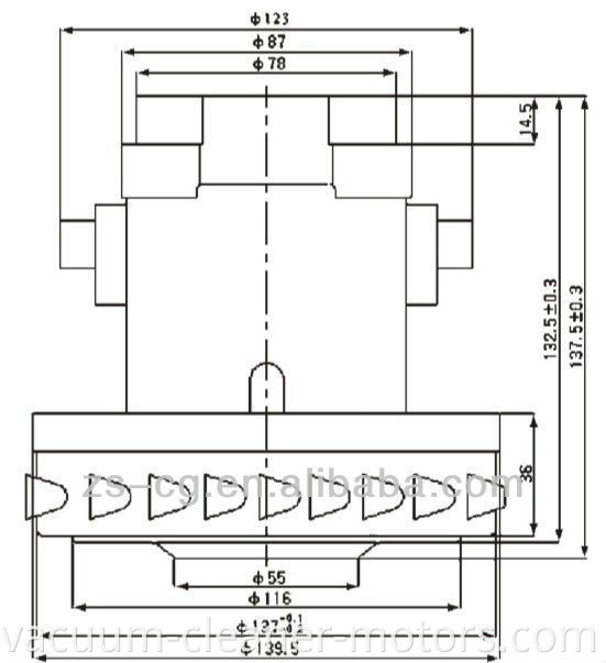 Dry Vacuum Cleaner Motor